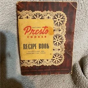 Presto Cooker Recipe Book